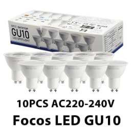 10 Pack Focos Gu10 Spotlight Lampara 220V Led Bulb Wholesale 9W White Warm 3000k 6000K Suitable for Home Commercial Buildings