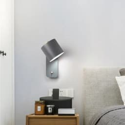 LED Wall Lamp Nordic Bedside Adjustable Reading Wall Lights Indoor Bedroom Closets Lighting Sconces Home Decor Lamps with Switch
