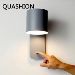 LED Wall Lamp Nordic Bedside Adjustable Reading Wall Lights Indoor Bedroom Closets Lighting Sconces Home Decor Lamps with Switch