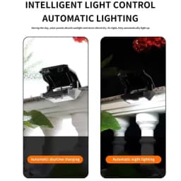NEW 2/1Pcs Clip On Solar Lights Outdoor Waterproof 58 LED Motion Sensing USB Charging Fence Lamp for Garden Yard Patio