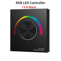DC12-24V T1-K/T2-K/T3-K Rotary Touch Glass Panel DIM/CCT/RGB LED Controller Dim for single color/color temperature/RGB led tape