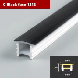 Black Flexible LED Silicone Neon Tube Waterproof Silica Gel Ribbon Rope Strip Light Living Room Decor Linear Lamp 1616 2020 3020