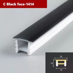 Black Flexible LED Silicone Neon Tube Waterproof Silica Gel Ribbon Rope Strip Light Living Room Decor Linear Lamp 1616 2020 3020