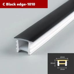 Black Flexible LED Silicone Neon Tube Waterproof Silica Gel Ribbon Rope Strip Light Living Room Decor Linear Lamp 1616 2020 3020