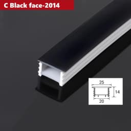 Black Flexible LED Silicone Neon Tube Waterproof Silica Gel Ribbon Rope Strip Light Living Room Decor Linear Lamp 1616 2020 3020