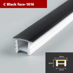 Black Flexible LED Silicone Neon Tube Waterproof Silica Gel Ribbon Rope Strip Light Living Room Decor Linear Lamp 1616 2020 3020
