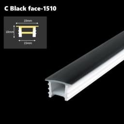 Black Flexible LED Silicone Neon Tube Waterproof Silica Gel Ribbon Rope Strip Light Living Room Decor Linear Lamp 1616 2020 3020
