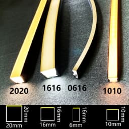 Black Flexible LED Silicone Neon Tube Waterproof Silica Gel Ribbon Rope Strip Light Living Room Decor Linear Lamp 1616 2020 3020