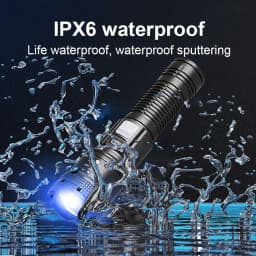 2000000LM Ultra-High Power Flashlight Digital Electronic Display Waterproof Torch Zoom Hand Light Outdoor Camping Lantern