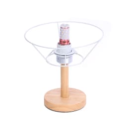 Lamp Lampshade Shade Wire Frame DIY Guard Ring Light Cage Holder Bulbpendant Drum Table Metal Vintage Cover Round Ceiling Iron