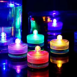 Waterproof LED Tea Light Candle Battery Powered Underwater Decorative Lamp for Party Wedding Atmosphere Lighting