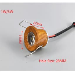 10pcs Mini LED Downlights Dimmable 1W 3W 100V-240V Jewelry Display Ceiling Decorations Recessed Cabinet DC12V Spot Lamp