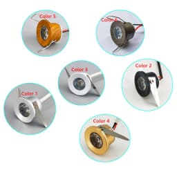 10pcs Mini LED Downlights Dimmable 1W 3W 100V-240V Jewelry Display Ceiling Decorations Recessed Cabinet DC12V Spot Lamp