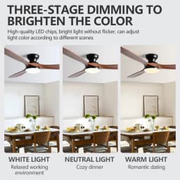 42/52 Inch Low Floor Ceiling Fan Light Remote Control Led Lights Indoor Restaurant Solid Wood Fan Leaves With Fan Chandelier