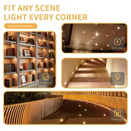 Mini Downlight LED 12V 1W Recessed Small Spot Light Ceiling Kitchen Room Stair Indoor Led Spotlight with Transformer AC110-220V