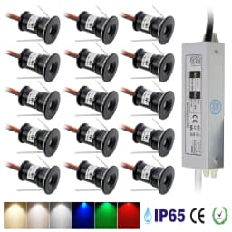 Mini Downlight LED 12V 1W Recessed Small Spot Light Ceiling Kitchen Room Stair Indoor Led Spotlight with Transformer AC110-220V
