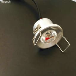 6Pieces Silver Mini Led Spot Wholesale Wall Luminaria Selling Armoire LumièRe Coupe Taille 28Mm 15DegréS
