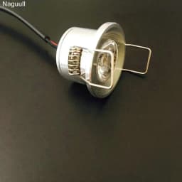 6Pieces Silver Mini Led Spot Wholesale Wall Luminaria Selling Armoire LumièRe Coupe Taille 28Mm 15DegréS