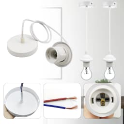 Vintage Edison Lamp Base Full Tooth E26 E27 Screw Ceiling Light Pendant Light Holder Socket Base for Retro Incandescent Filament