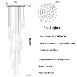 2026 New Modern LED Crystal Ceiling Chandelier Lustre Applicable To Restaurant  Stair Living Room Bedroom Lamp Art Ceiling Light