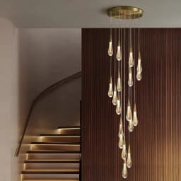 2026 New Modern LED Crystal Ceiling Chandelier Lustre Applicable To Restaurant  Stair Living Room Bedroom Lamp Art Ceiling Light