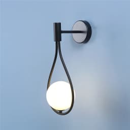 Nordic Simple Glass Ball Wall Lamps Modern Iron Water Drop Wall Lamp LED Decorative Lighting Fixtures of Living Room Bedroom G9