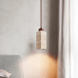 Yellow Stone Pendant Light Dining Table Japan Wabi-Sabi Travertine Droplight Nordic Bedside Restaurant Aisle Hanging Lamp
