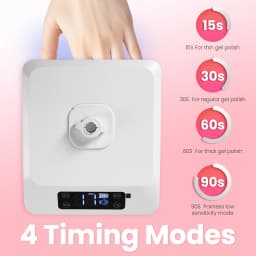 35W UV LED Nail Lamp Rechargeable Wireless LED Foot Curing Light for Manicure Gel Drying Light Beauty Nail Art Pedicure UV Lamp