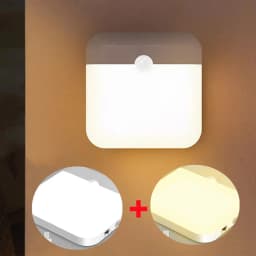 USB Rechargeable Motion Sensor LED Night Light Wall With Switch Bedroom Night Lamp Kitchen Closet Cabinet Lights Nightlight
