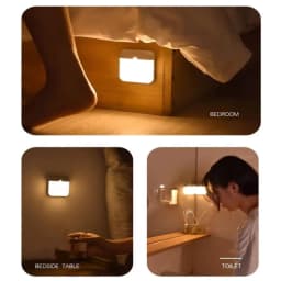 USB Rechargeable Motion Sensor LED Night Light Wall With Switch Bedroom Night Lamp Kitchen Closet Cabinet Lights Nightlight
