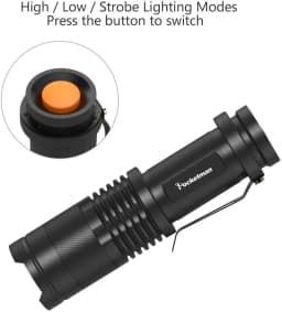 Mini Flashlights Super Bright Upgrade-LED Flashlight Waterproof Torch Zoomable Torch Tactical Flashlight Pocket Emergency Light