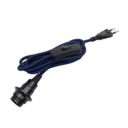 AC 220V European Plug Power Cords Fabric Braided Cable With Switch E14 Screw Bulb Lamp Holder for DIY Hanging Light Table Lamp
