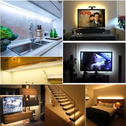 DC 5V USB LED Strip Light 2835 SMD Flexible LED Ribbon Tape 60Leds Battery Powered TV Backlight Ceiling Cabinet Light Night Lamp