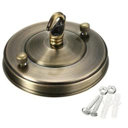 Lamp Part Ceiling Plate Holder Fitting Hook Light Living Room Pendant Plate Replacements Rose 10.5x6cm Cafe Chandelier