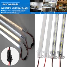 30/40/50cm LED Rigid Light Strip High Brightness 6W LED Fluorescent Floodlight Tube Bar Industries Showcase Display Lamp AC220V