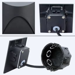SANDIY Outdoor Stair Light Motion Sensor Wall Lamp Exterior Sconce Garden Yard Lighting for Balcony Gate Fence Waterproof IP65