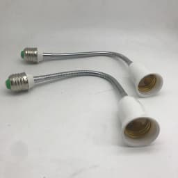 16CM 20CM 30CM 35CM 50CM 60CM Flexible E27 to E27 LED Bulb Extension Lamp Holder Light Socket 110V-220V LED Lamp Holder Converte