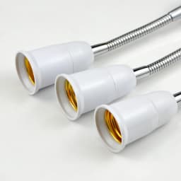 16CM 20CM 30CM 35CM 50CM 60CM Flexible E27 to E27 LED Bulb Extension Lamp Holder Light Socket 110V-220V LED Lamp Holder Converte