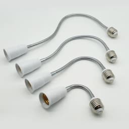 16CM 20CM 30CM 35CM 50CM 60CM Flexible E27 to E27 LED Bulb Extension Lamp Holder Light Socket 110V-220V LED Lamp Holder Converte