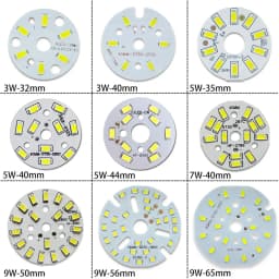 LED Light Source With 15cm Plug Wire 3W 5W 7W 9W 12W 15W 18W 24W 36W Round Light Panel  Modification Light Panel DIY Light Bulb