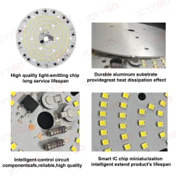 50W 100W 150W 220V Industrial And Mining Light Panel SMD2835 High Power Suitable For Factory Garage Warehouse Industrial Lightin