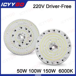 50W 100W 150W 220V Industrial And Mining Light Panel SMD2835 High Power Suitable For Factory Garage Warehouse Industrial Lightin