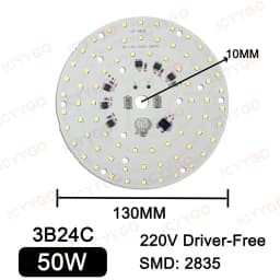 50W 100W 150W 220V Industrial And Mining Light Panel SMD2835 High Power Suitable For Factory Garage Warehouse Industrial Lightin