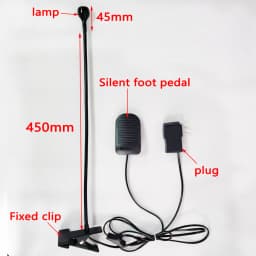 UV 5W Curing Lamp Silent Foot Switch No Noise Nail And Eyelash Grafting Adhesive Curing Lamp