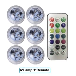 Underwater RGB Submersible Lights Wireless LED Car Interior Ambient Light Remote Control Decor Auto Roof Foot Atmosphere Lamp