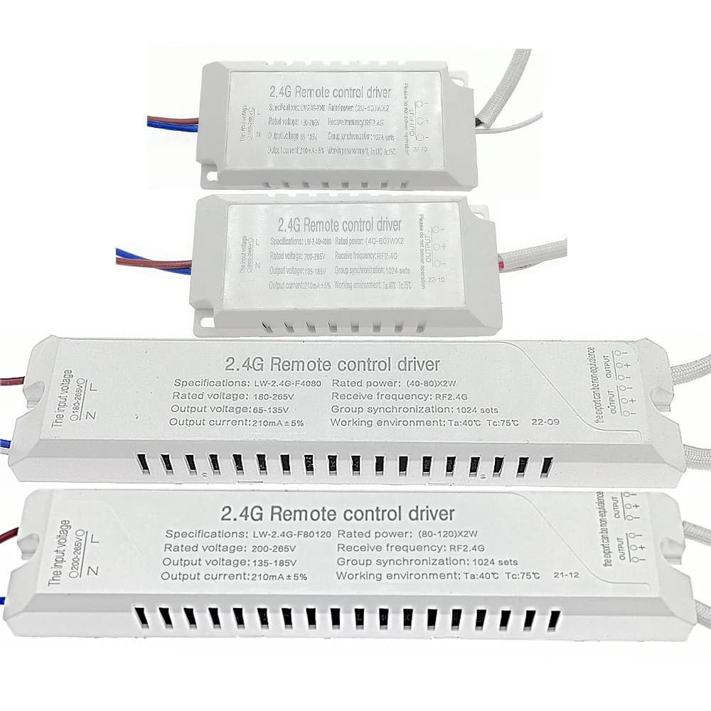 LED Driver Light Transformers 20W-80W-120W X2 210mA With 2.4G RF Remote Color Changeable Dimming For Ceiling Lamp DIY Accessorie
