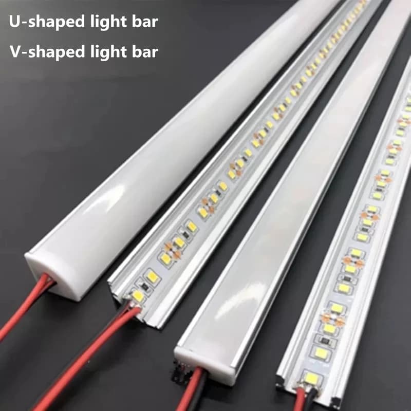 LED Aluminum Rigid Light Bar DC12V 50CM 20inch U/V-Shape 5730 36LEDs LED Aluminum Channel Home Decoration Lighting or Connector