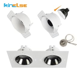 5pcs Trimless Plastering LED Downlight Bracket Adjustable Recessed Ceiling Spotlight Frame Socket GU10/MR16 Lamp Holder Fitting
