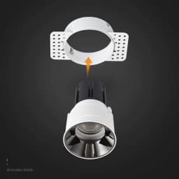 5pcs Trimless Plastering LED Downlight Bracket Adjustable Recessed Ceiling Spotlight Frame Socket GU10/MR16 Lamp Holder Fitting