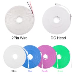 LED Strip 12V 2835 Neon Light Sign 120LEDs/M IP67 Waterproof Flexible Silicone Neon Rope Lights White Warm White DIY Diode Tape
